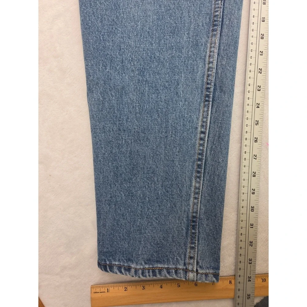 Vintage 90s Levi's 550 Jeans| Relaxed Tapered Medium Wash | Made in USA | 34x34